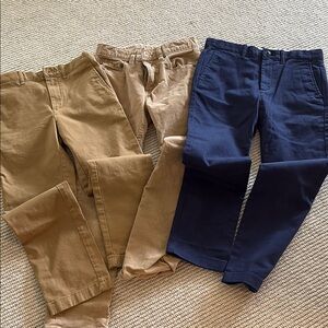 j Crew  Tan and Navy Pants Set
